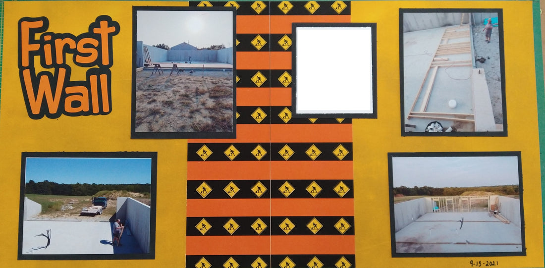 Construction Scrapbook Layout