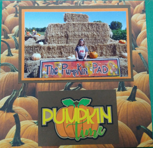 Pumpkin Time Scrapbook Layout