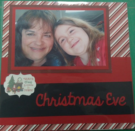 Christmas Eve Scrapbook Layout