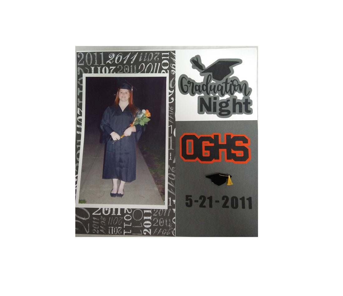 Graduation Night Scrapbook Layout