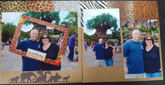 Animal Kingdom Scrapbook Layout