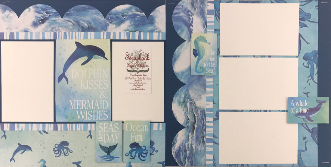 Mermaids Tale Scrapbook Layout Ideas!