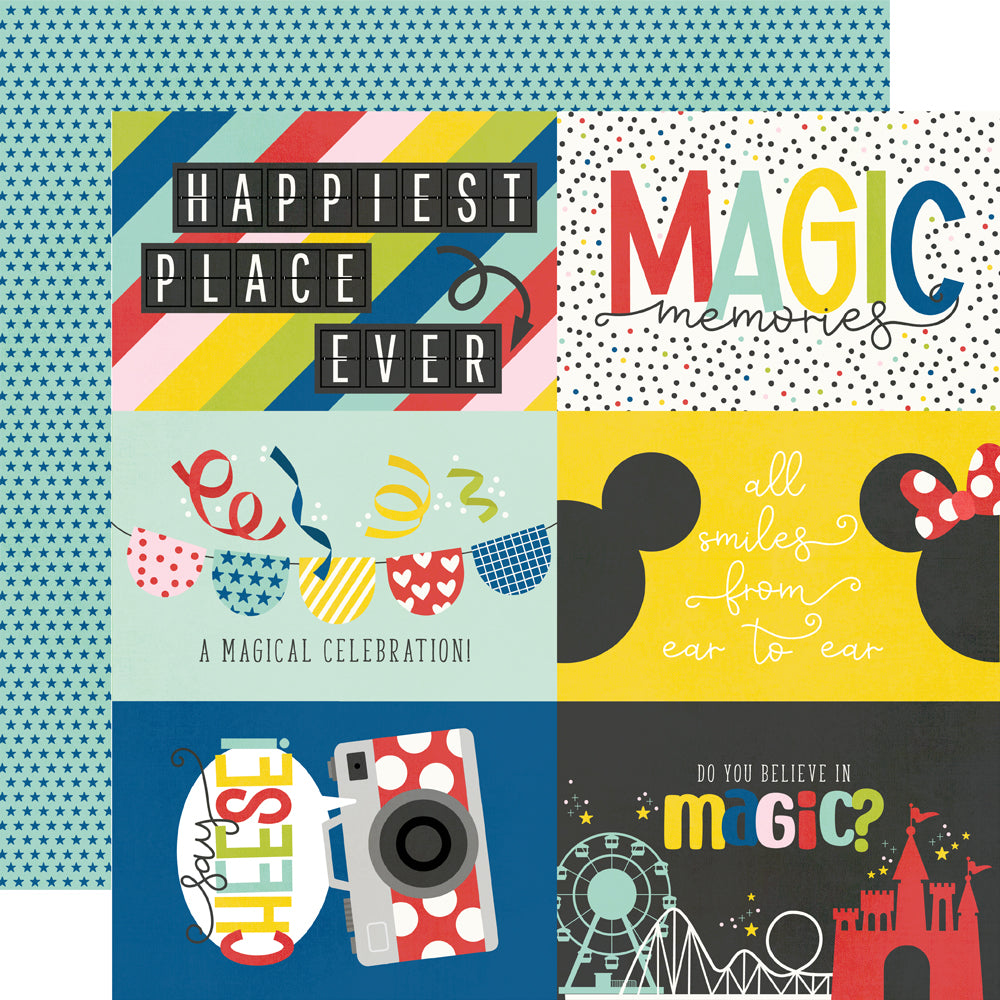 Say Cheese Magic At the Park 4x6 Element Scrapbook paper