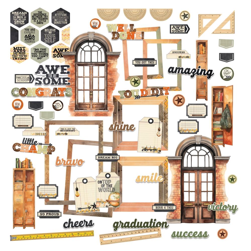 49 and Market Academia Die Cut Elements