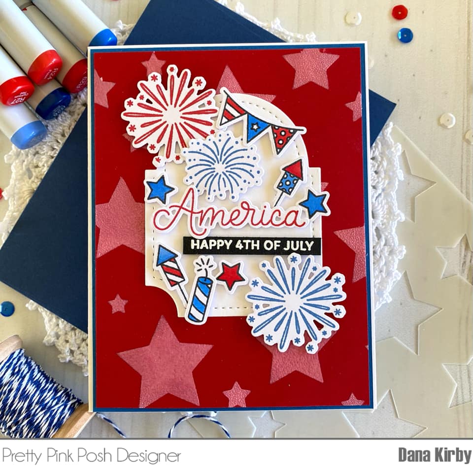 4th of July Stamps - by Pretty Pink Posh