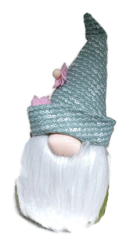 Garden Flower Plush Gnome Green