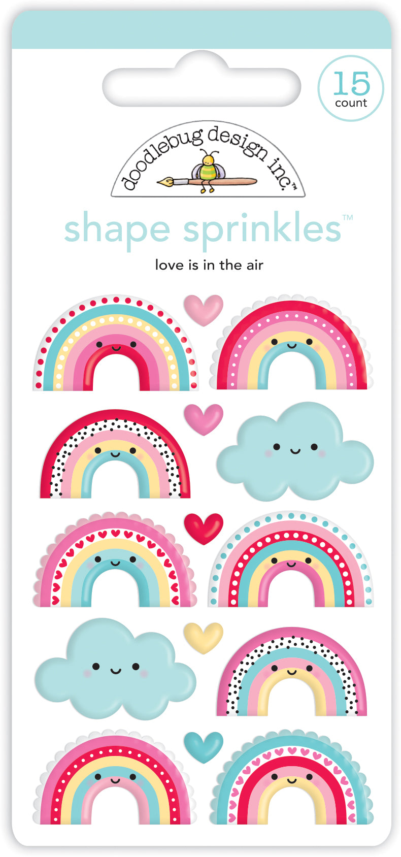 Doodlebug Love is in The Air Shape Sprinkles