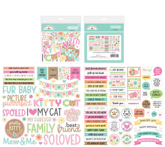 Pretty Kitty Chit Chat Ephemera Die Cuts