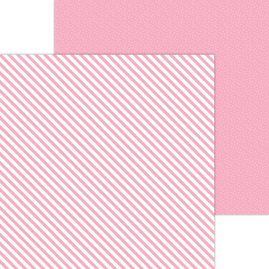 Doodlebug Petite Prints Cupcake Candy Stripe and Sprinkles Scrapbook Paper