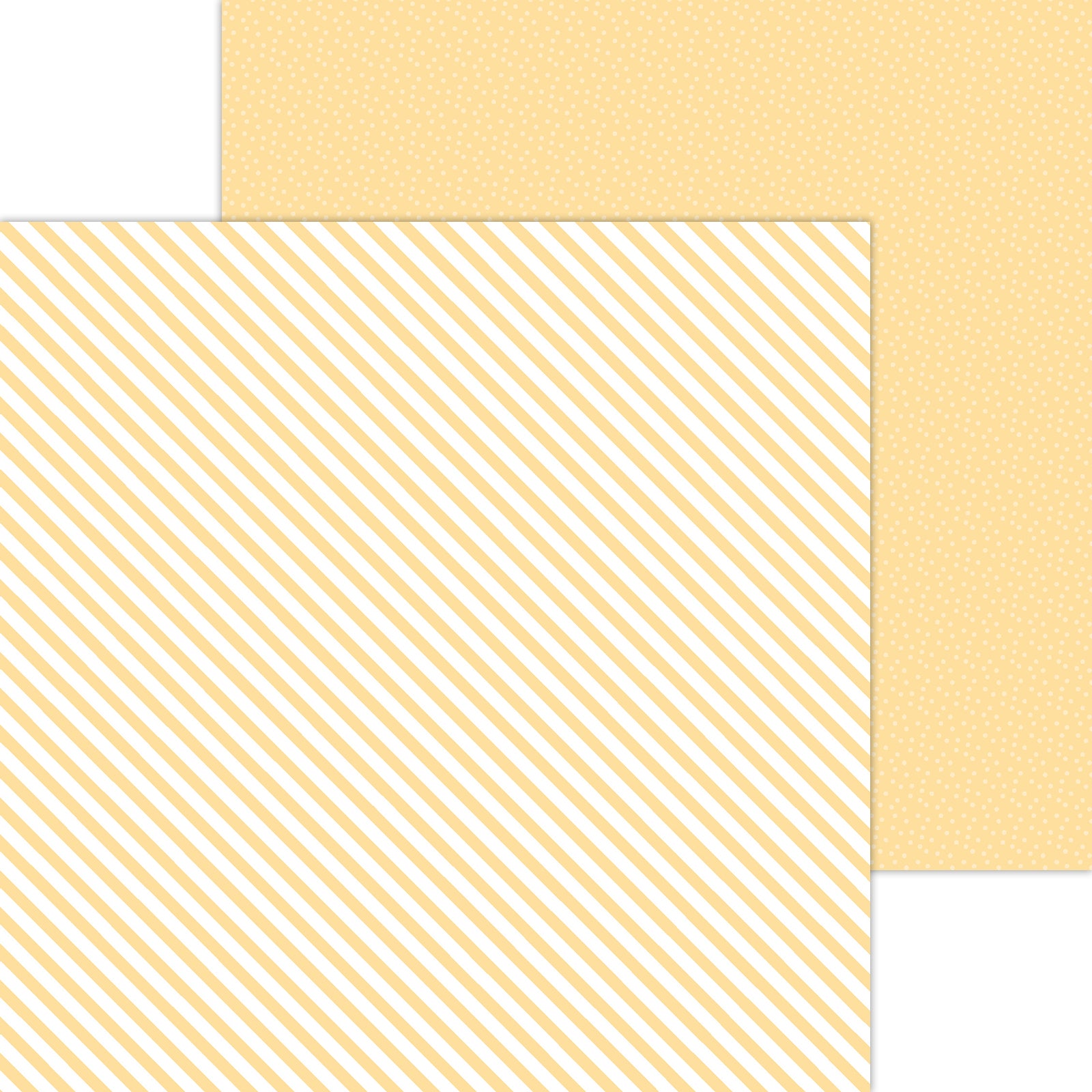 Doodlebug Designs Lemon Candy Stripe Scrapbook Paper