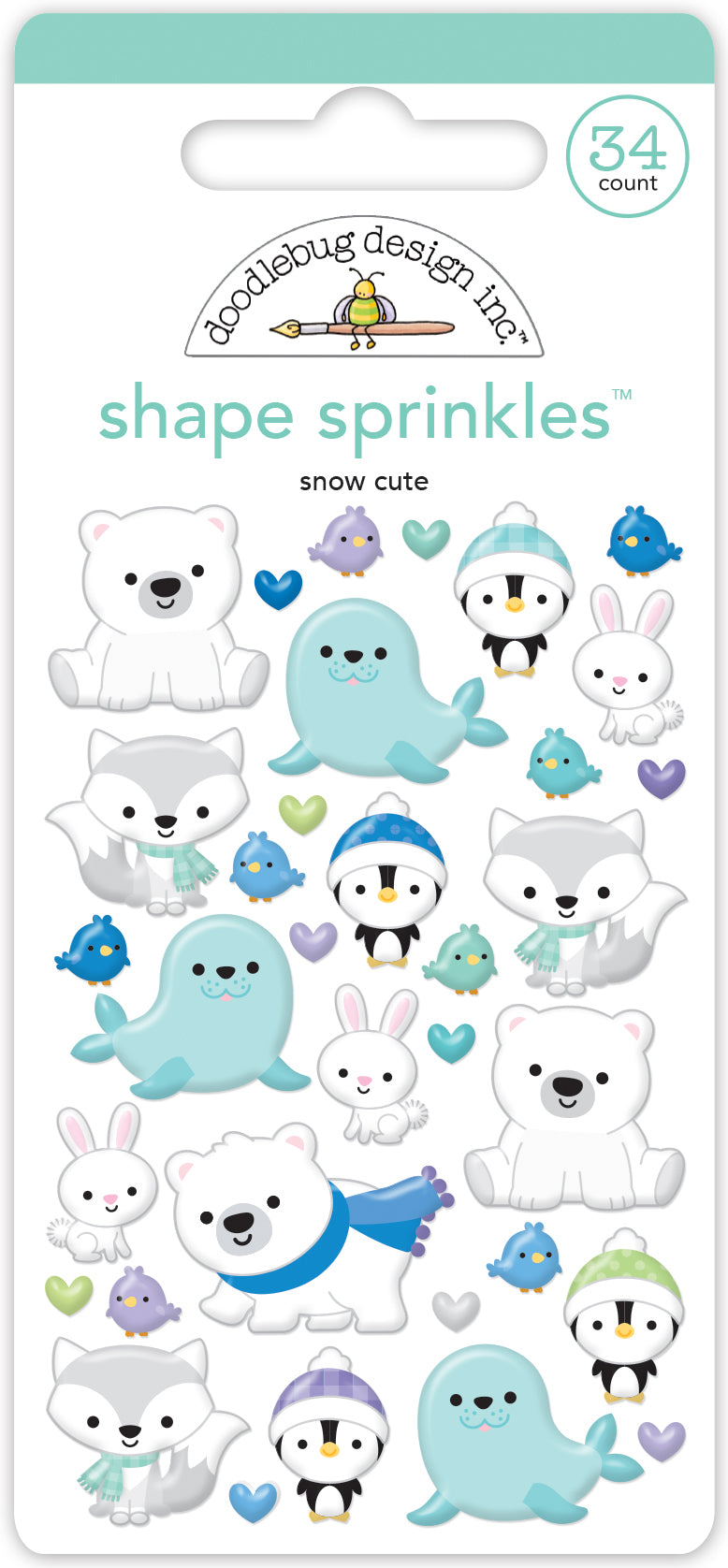 Snow Cute Epoxy Sprinkle Stickers