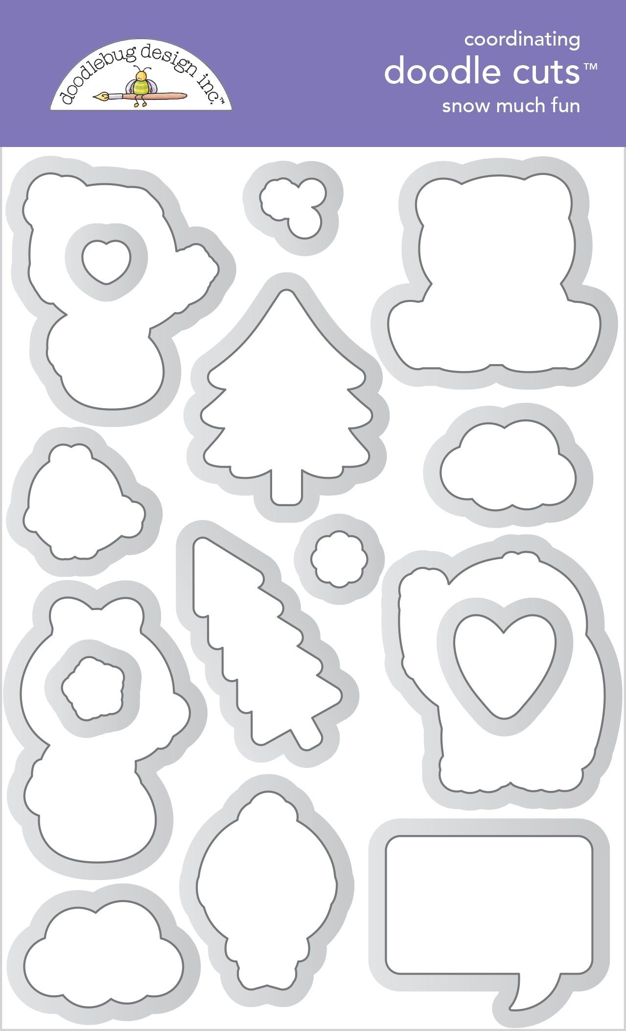 Doodlebug Designs Snow Much Fun Dies Set