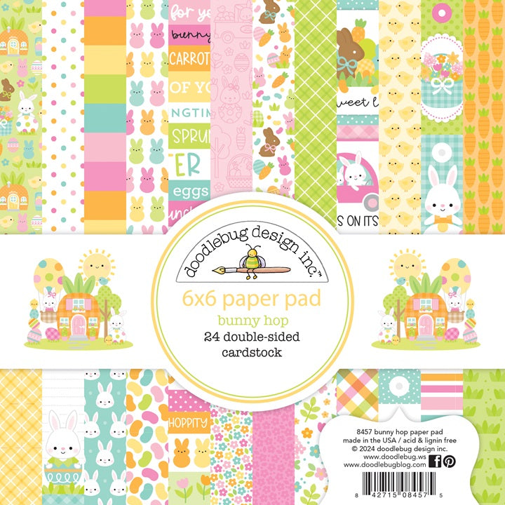 Doodlebug Bunny Hop Easter 6x6 Paper Pad