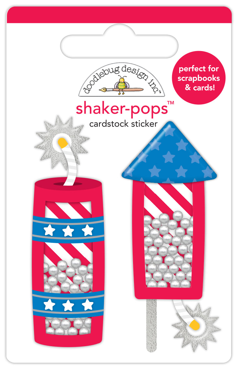 Freedom Fireworks Shaker Pops Stickers