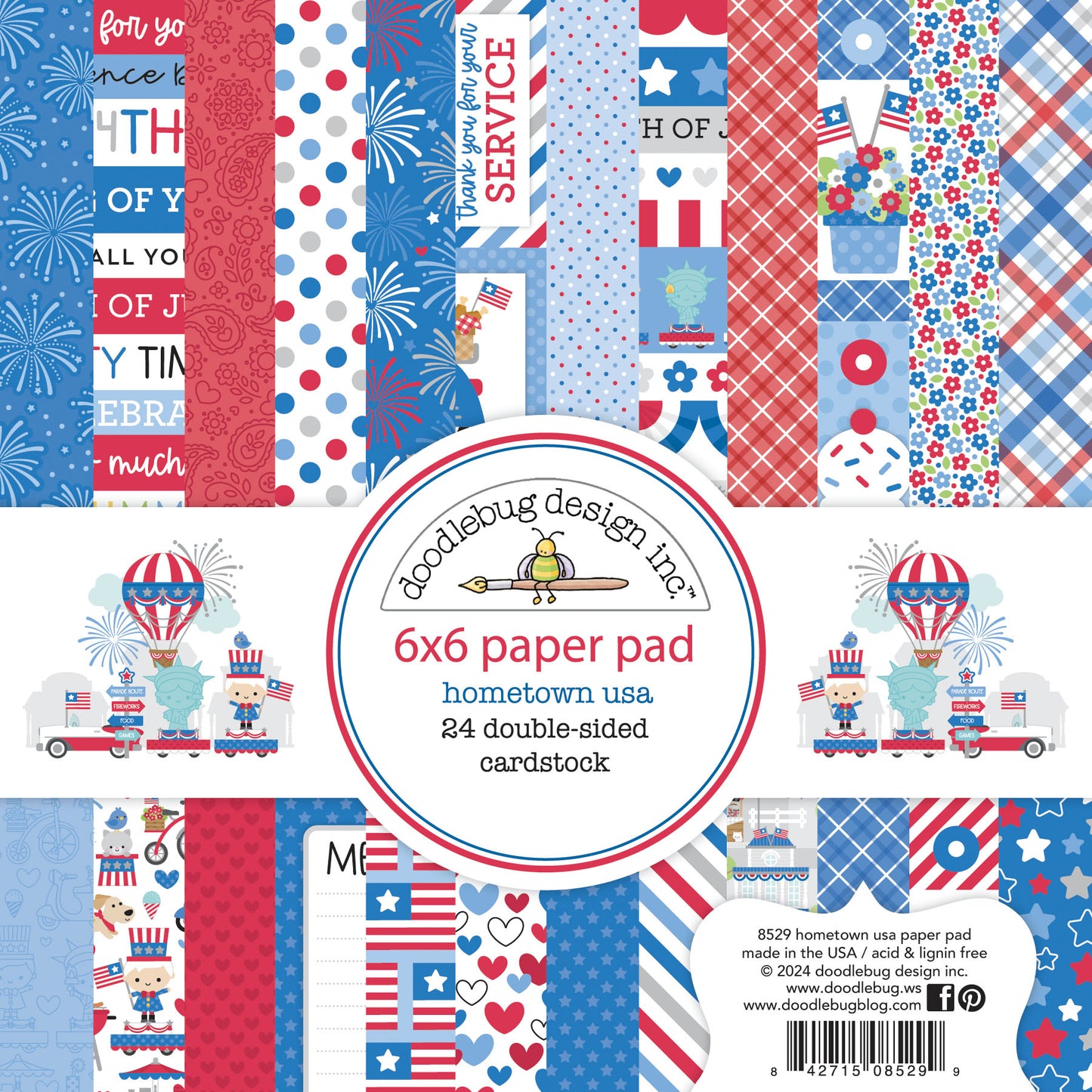 Hometown USA 6x6 Scrapbook Paper Pad