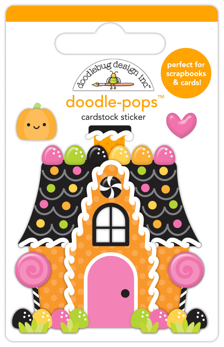 Doodlebug Hey Pumpkin Candy Cottage Doodle Pops Stickers