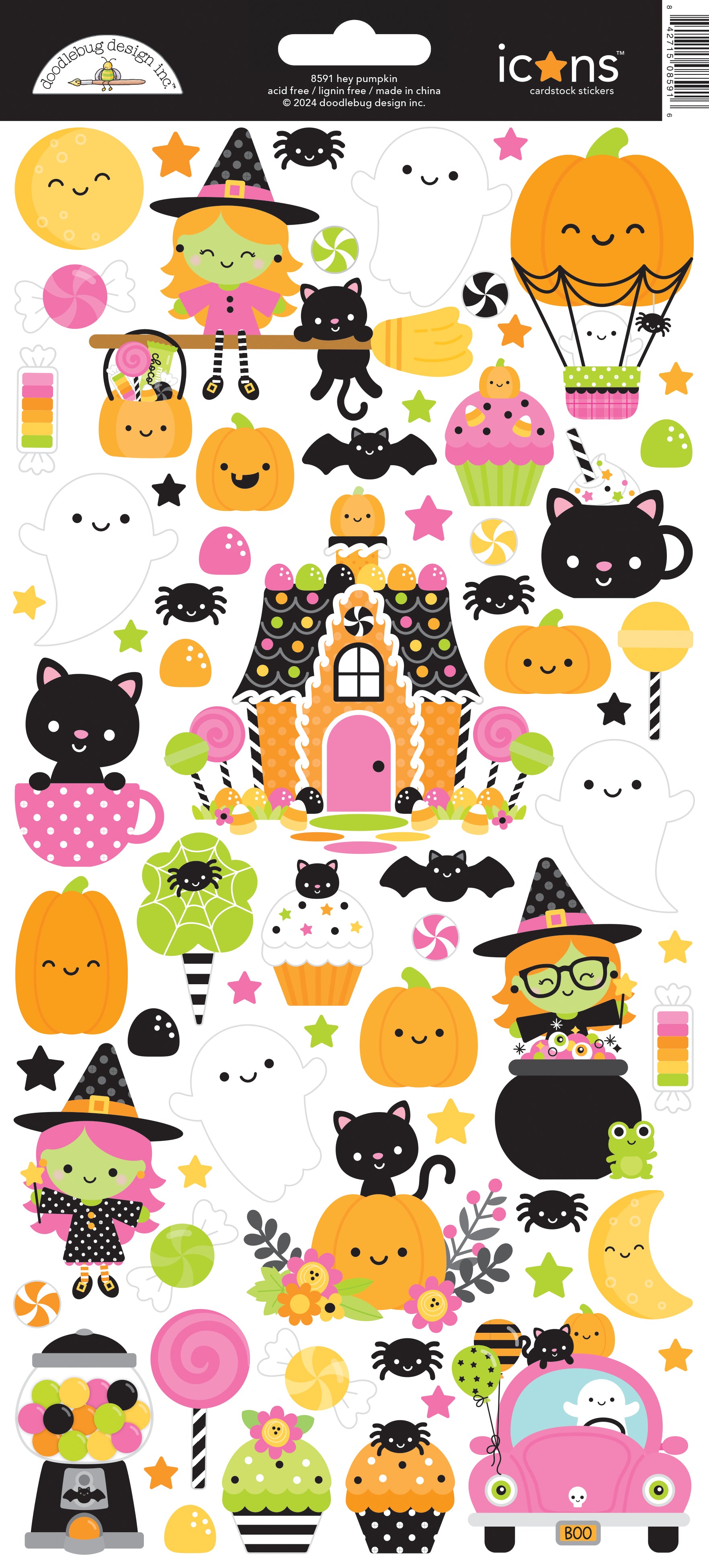 Doodlebug Hey Pumpkin Icon Stickers