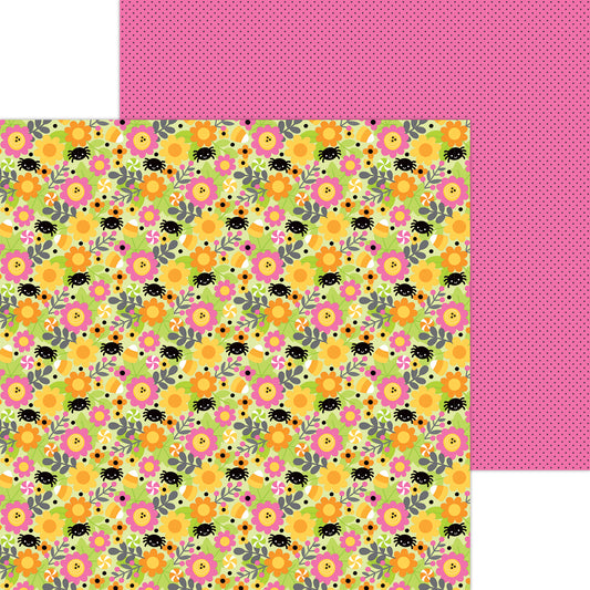 Doodlebug Hey Pumpkin bootiful bouquet Scrapbook Paper