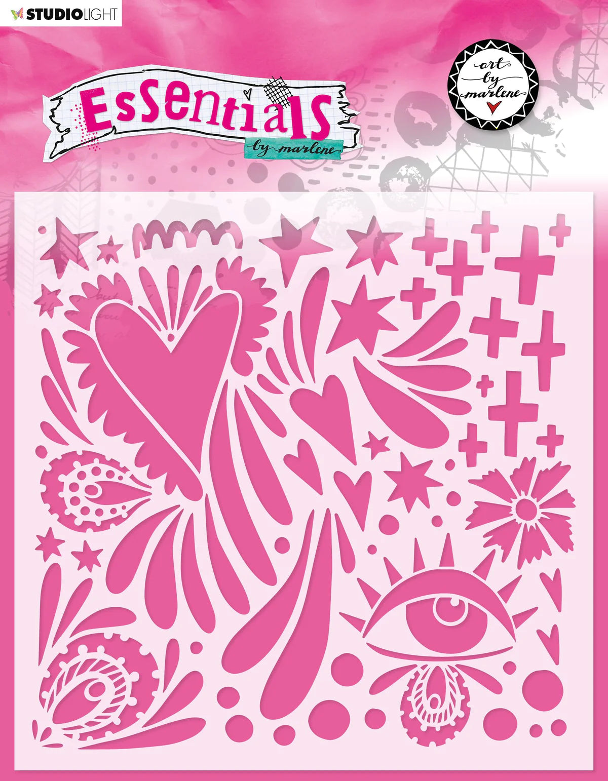 Quirky Love Essentials Mask Stencil