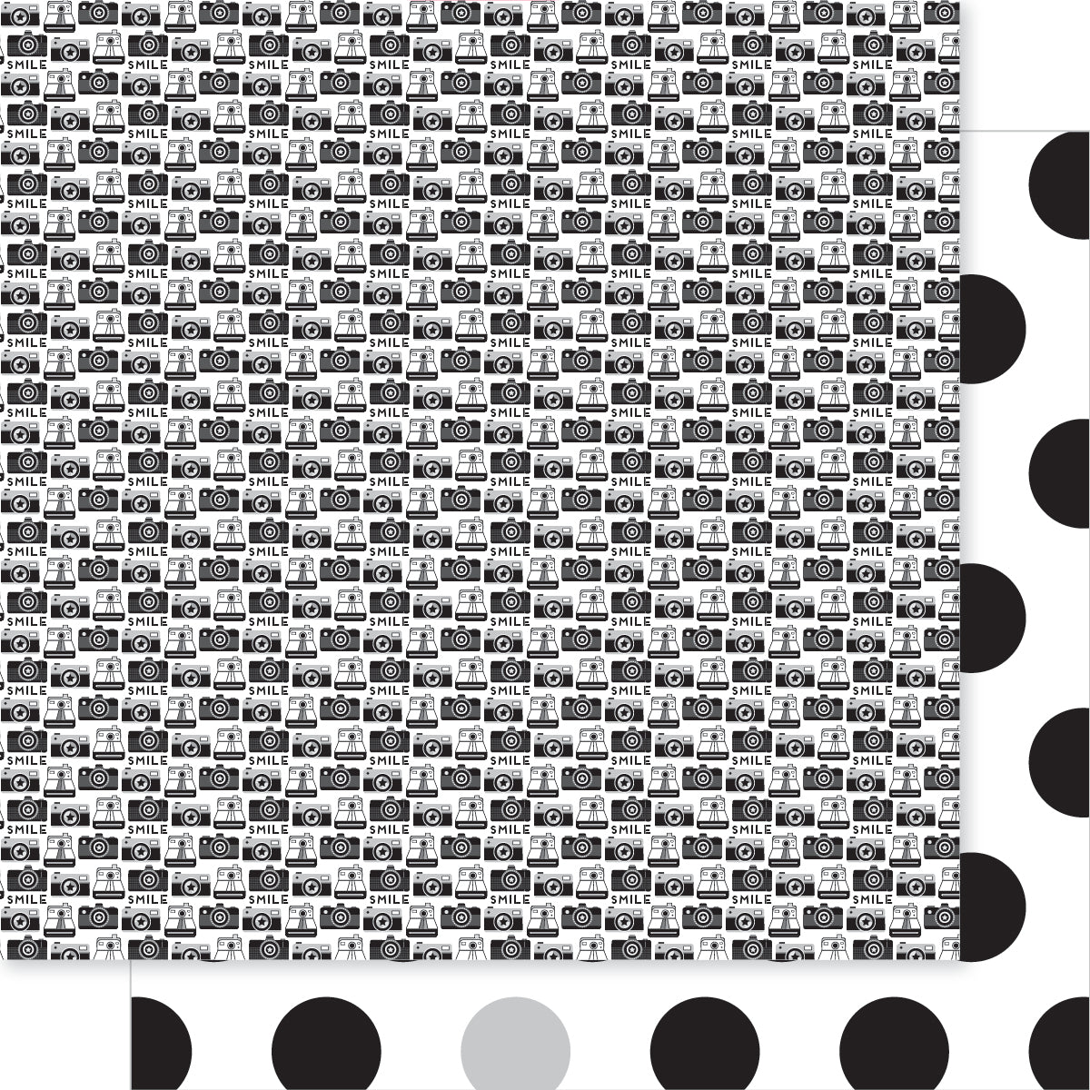 All Smiles Camera Scrapbook Paper