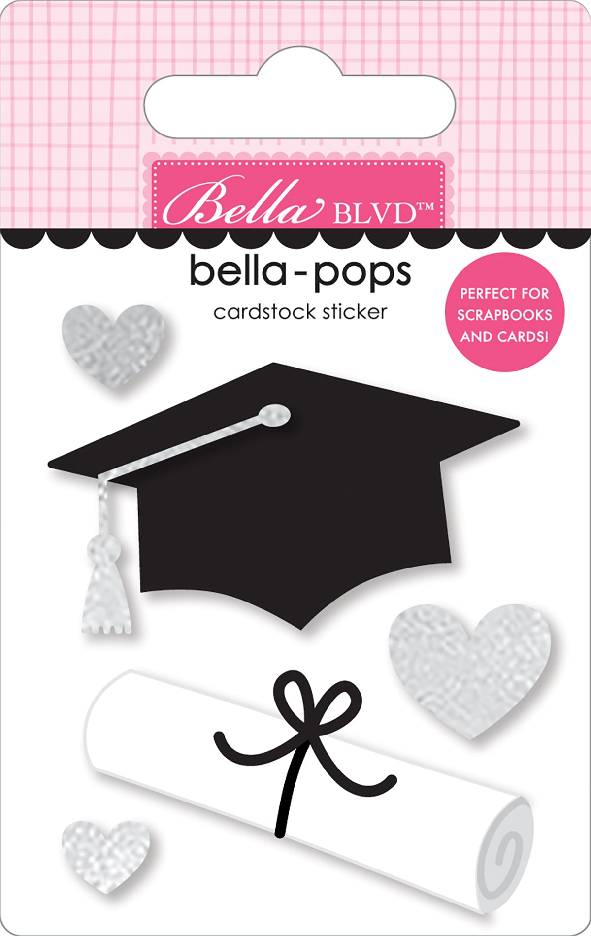 Grad Goals Cap & gown Scrapbook Stickers