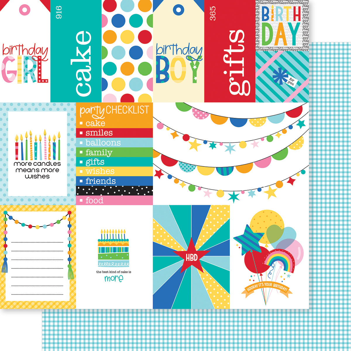 Bella Blvd Birthday Bash Daily Details paper