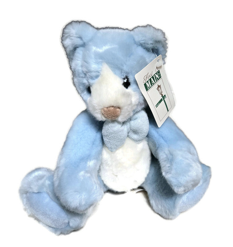 Baby Blue Belly Button Rattle Bear