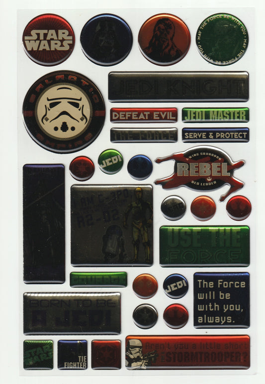 Star Wars epoxy Stickers