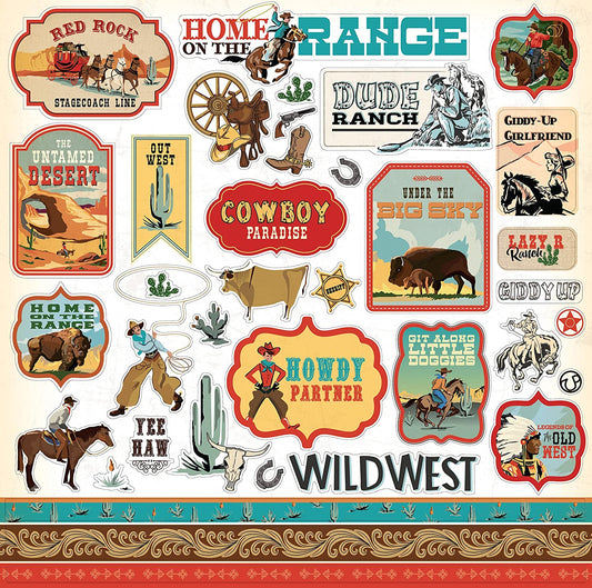 Cowboy Stickers by Carta Bella