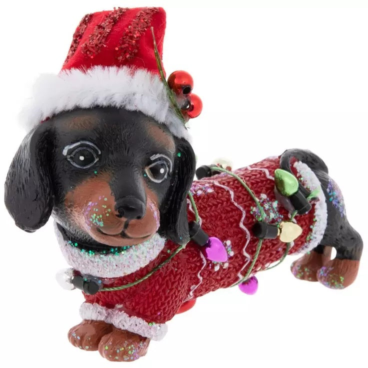 Christmas Dachshund Ornament