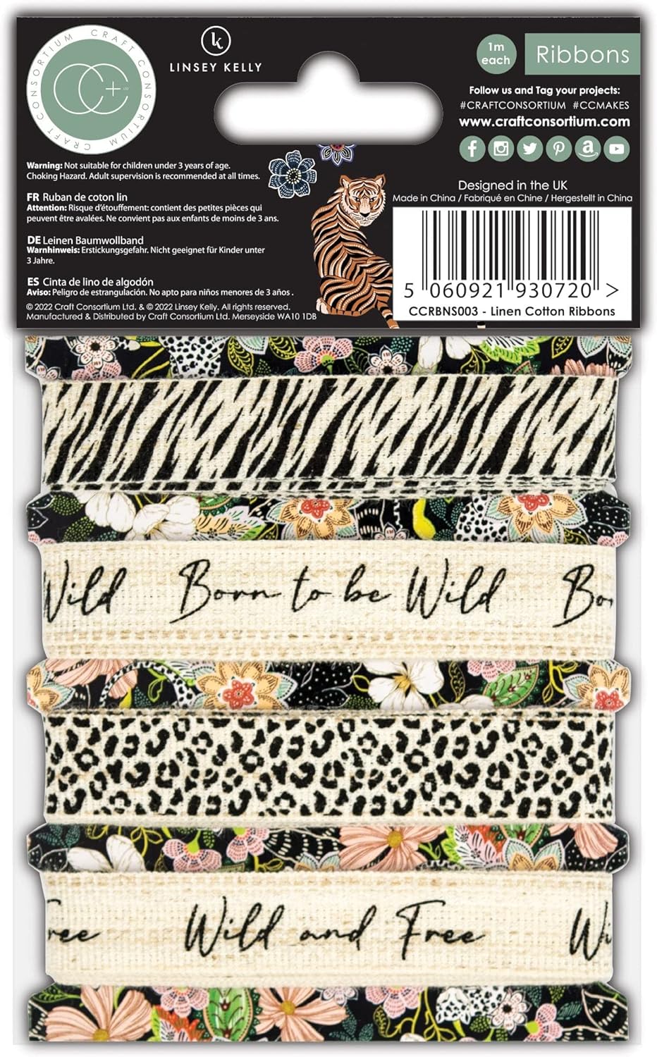 Craft Consortium Enchanted Jungle Ribbon