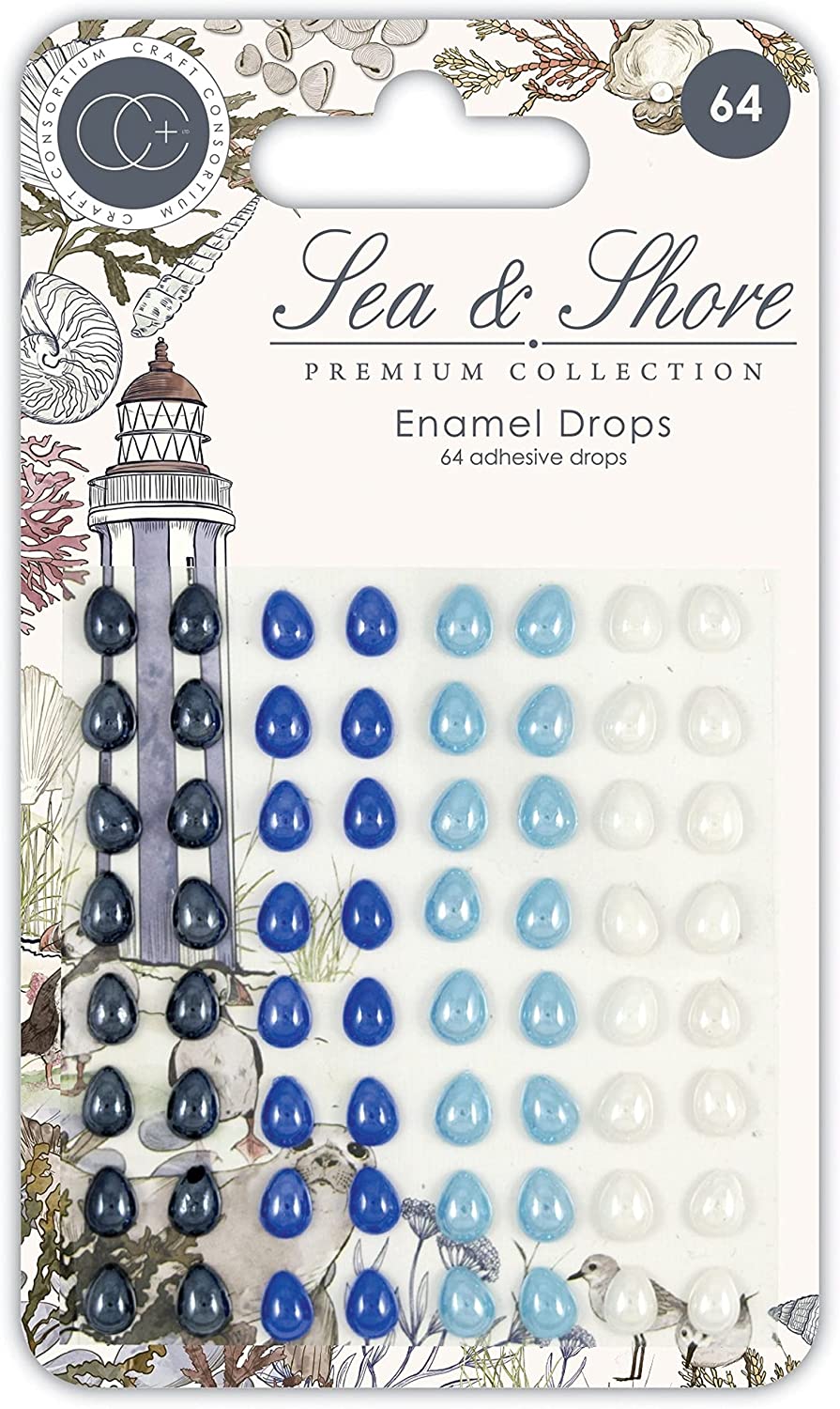 Sea and Shore Enamel Drops by Craft Consortium