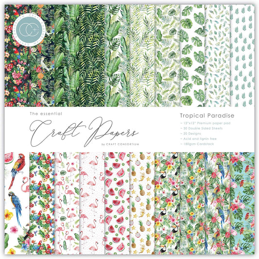 Craft Consortium Tropical Paradise 12x12 Paper Pad