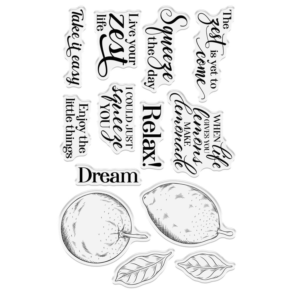 Mediterranean Dreams Live Your Zest Life Stamps & Dies Set