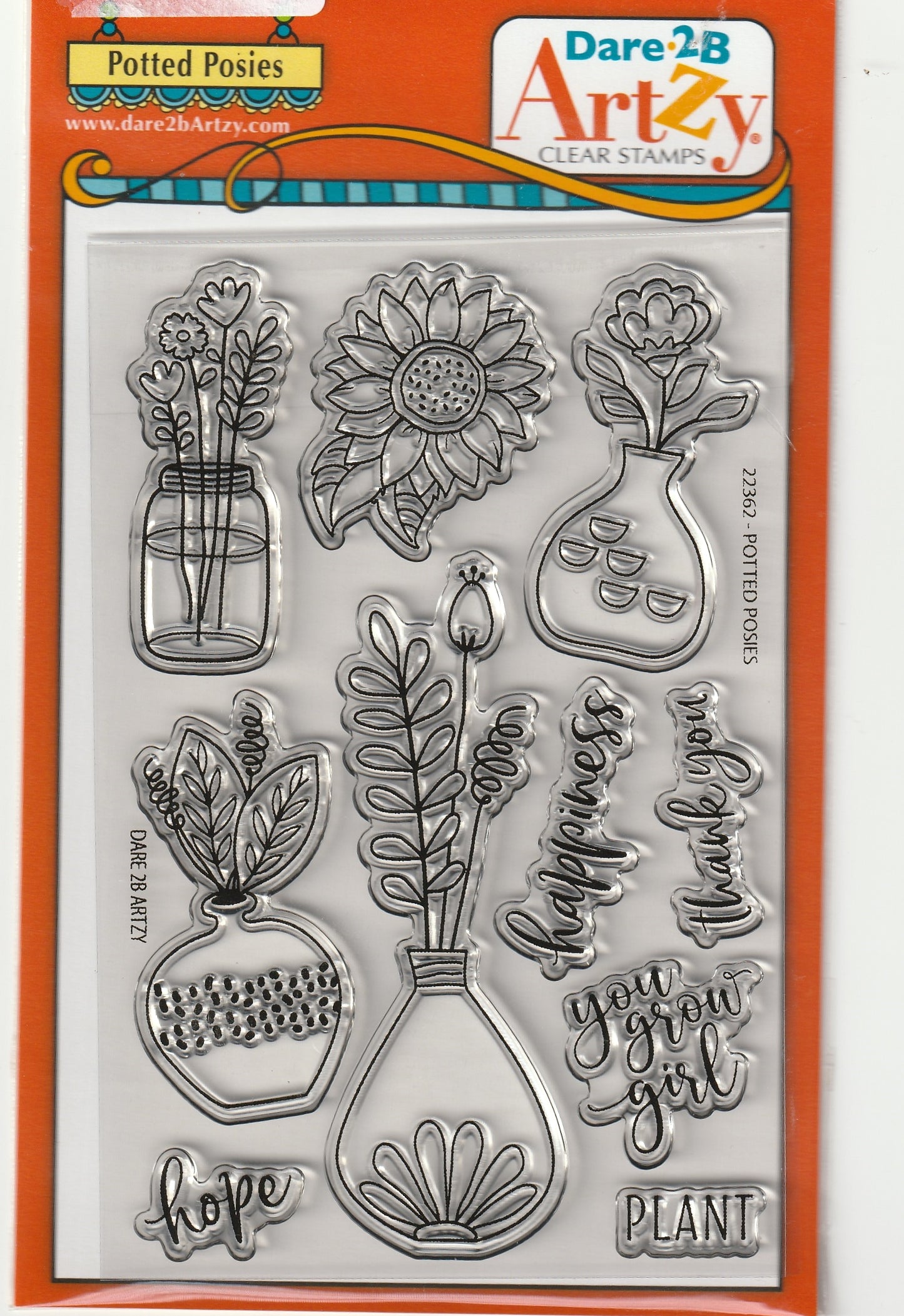 Potted Posies Clear Stamp Set