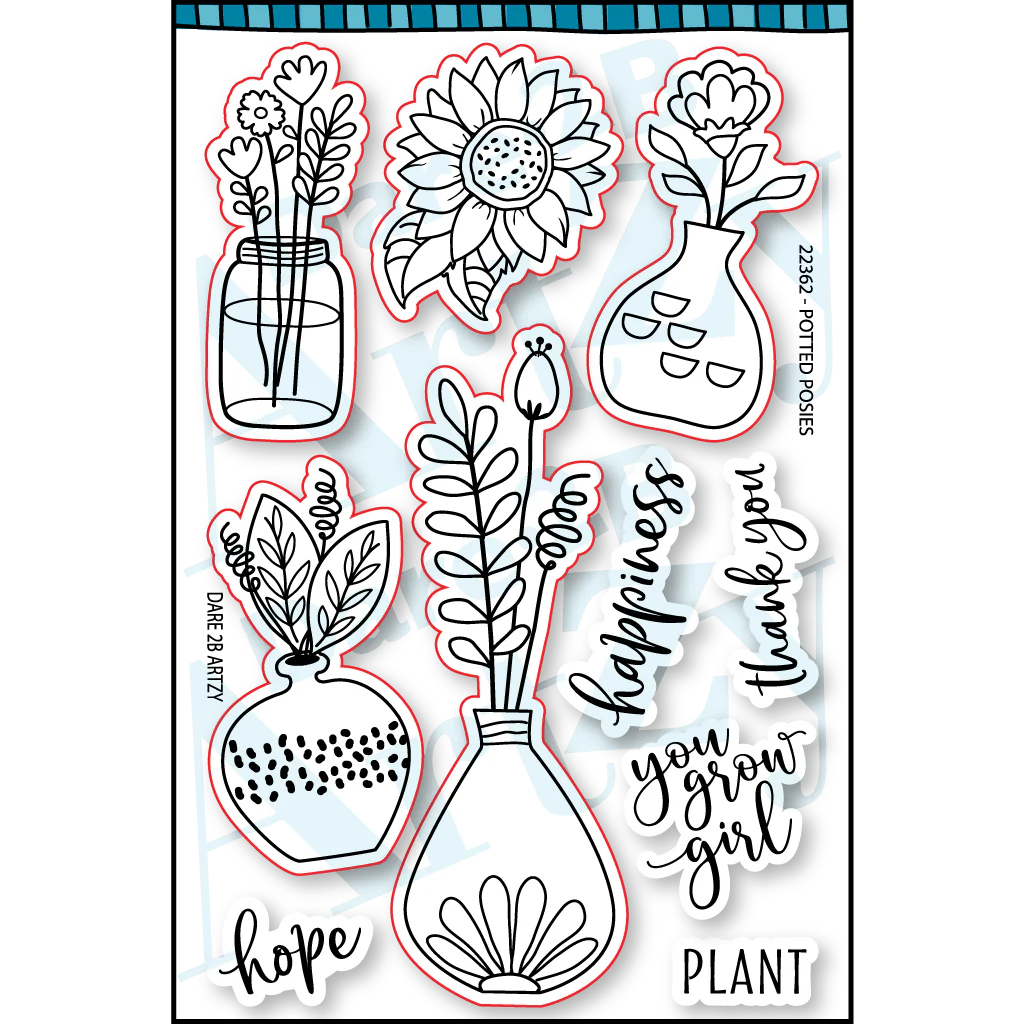 Potted Posies Clear Stamp Set