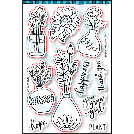 Potted Posies Clear Stamp Set