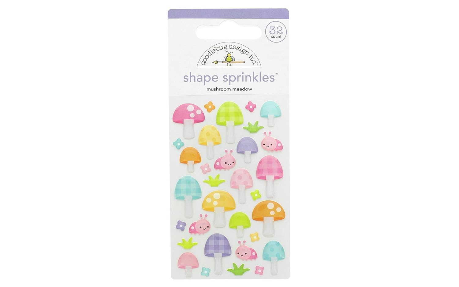 Mushroom Meadow Sprinkle Stickers by Doodlebug