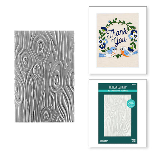 Spellbinders Knock on Wood Embossing Folder