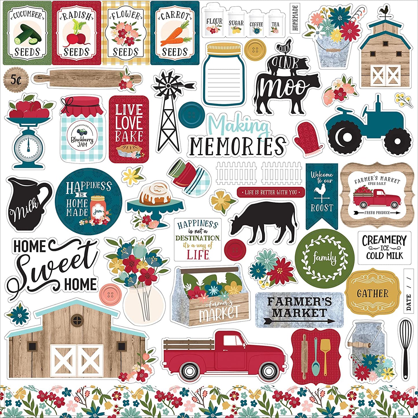 Farmers Market Element Stickers by Echo Park