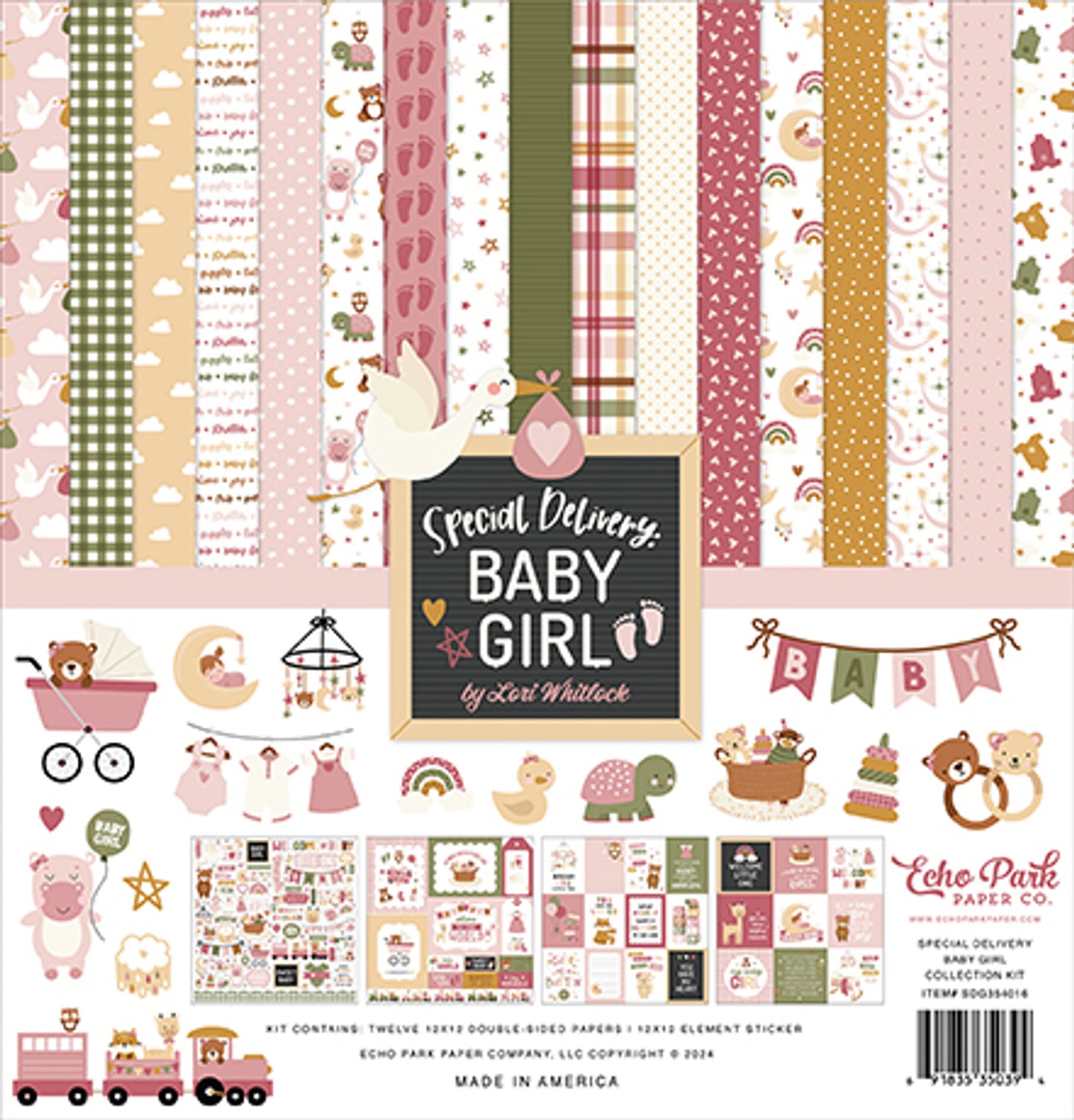 Echo Park Special Delivery Baby Girl Collection Kit