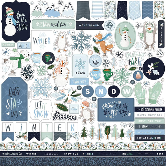 Carta Bella Winter Market Stickers