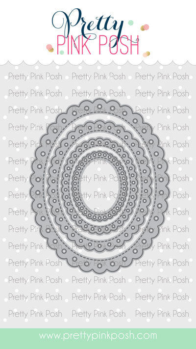 Eyelet Ovals Dies Set 4Pc- by Pretty Pink Posh