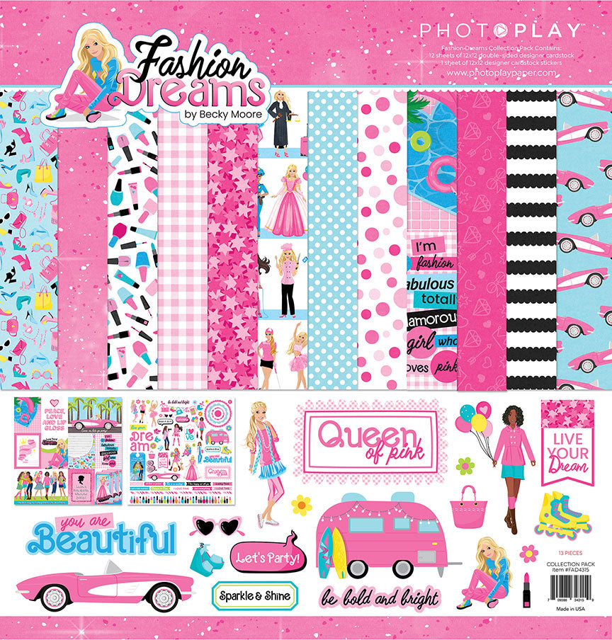 Photo Play Fashion Dreams Scrapbook Collection Kit