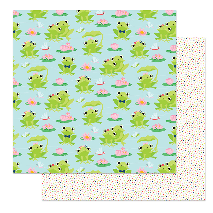 Fern and Wllard Lily Pond Scrapbook Paper