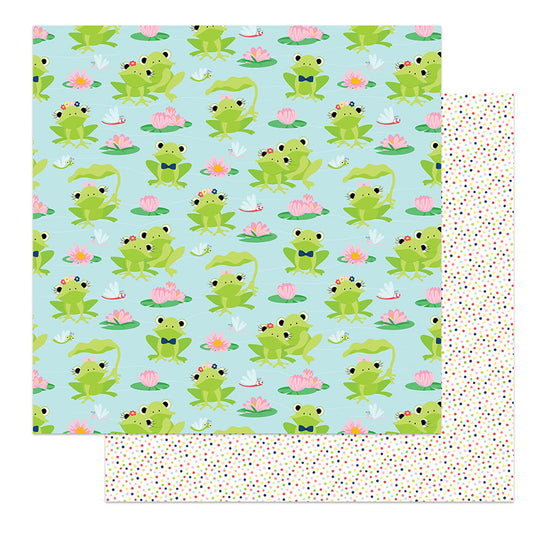 Fern and Wllard Lily Pond Scrapbook Paper