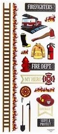 Fire Dept Scrapbook Stickers