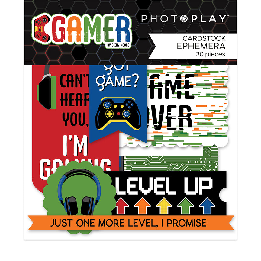 Gamer Ephemera Die Cut Set by Photo Play