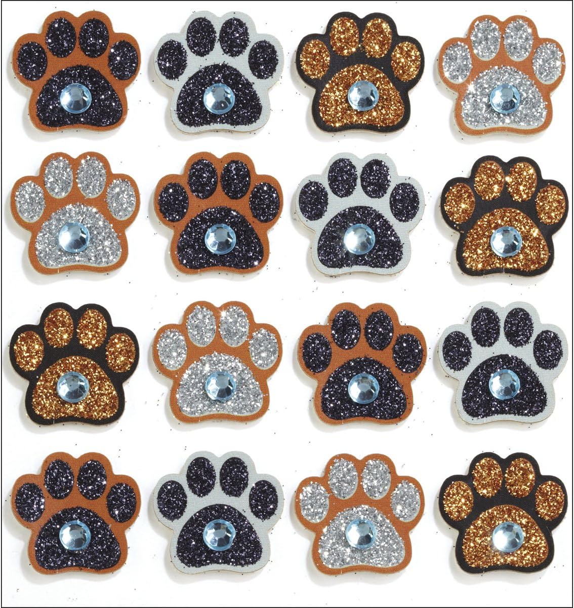 Jolees Paw Print Repeat Stickers