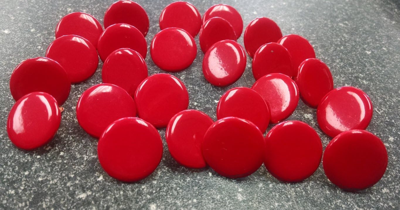 Red Jumbo Round Brads Paper Fasteners